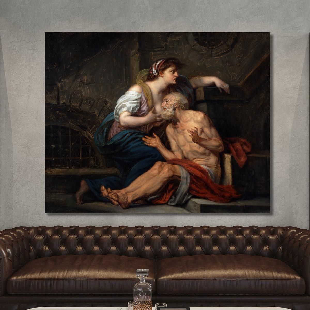 Roman Charity Jean-Baptiste Greuze jbg59 canvas print 