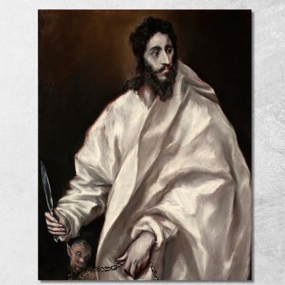 Bartolomeo L'Apostolo El Greco (Domenikos Theotokopoulos) egr8 quadro stampa su tela
