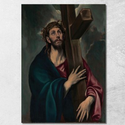Cristo Che Porta La Croce El Greco (Domenikos Theotokopoulos) egr13 quadro stampa su tela