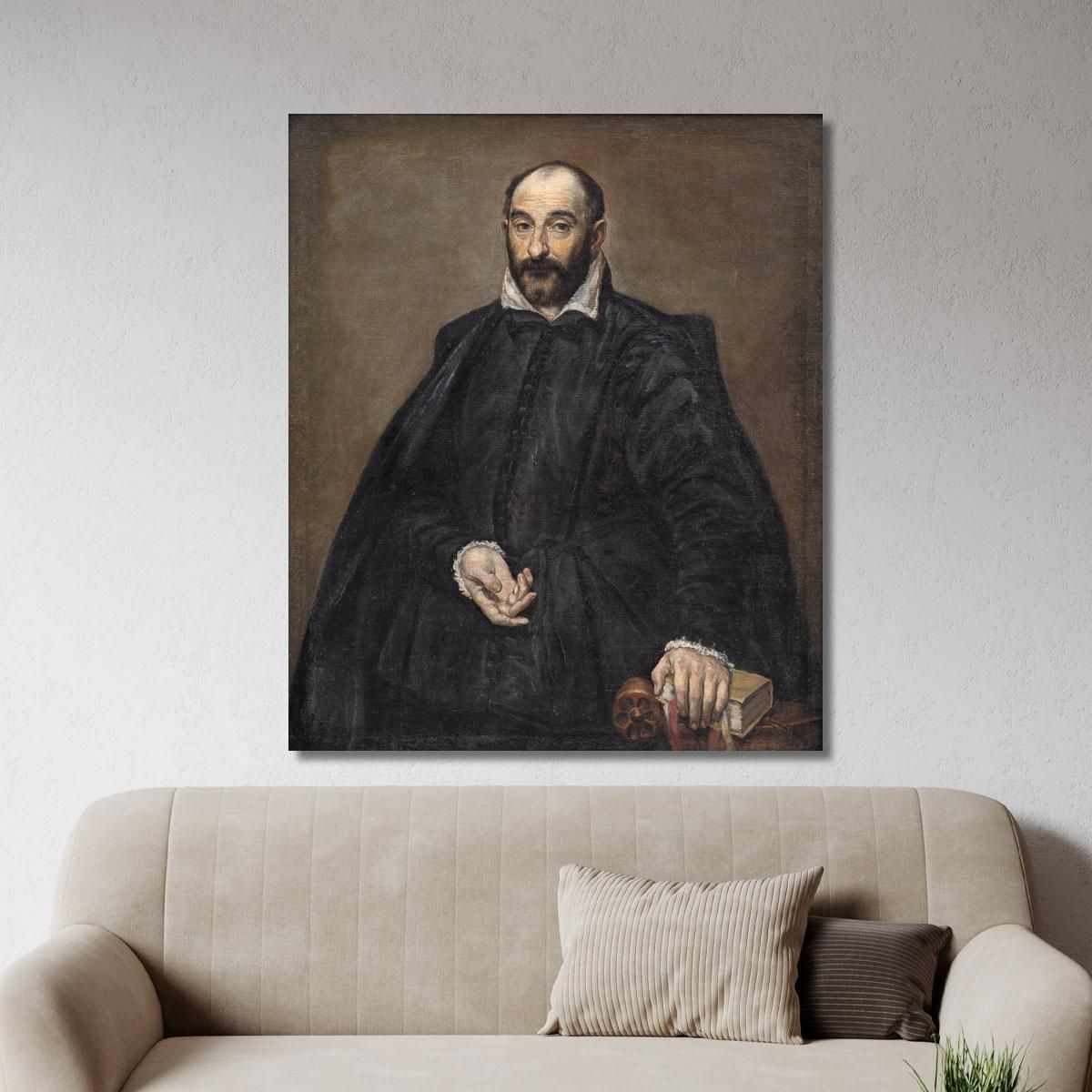 Ritratto Di Un Uomo El Greco (Domenikos Theotokopoulos) egr25 quadro stampa su tela