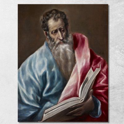 San Matteo El Greco (Domenikos Theotokopoulos) egr49 quadro stampa su tela