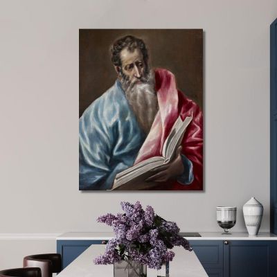 Heiliger Matthäus El Greco (Domenikos Theotokopoulos), egr49 drucken auf leinwand