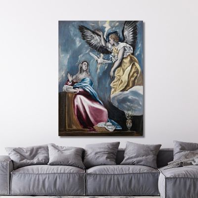 Die Verkündigung 2 El Greco (Domenikos Theotokopoulos), egr54 drucken auf leinwand