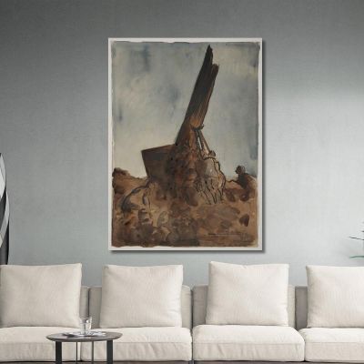 Installazione Di Un Osservatorio Da Parte Dei Camuffatori Jean-Louis Forain jfr43 quadro stampa su tela