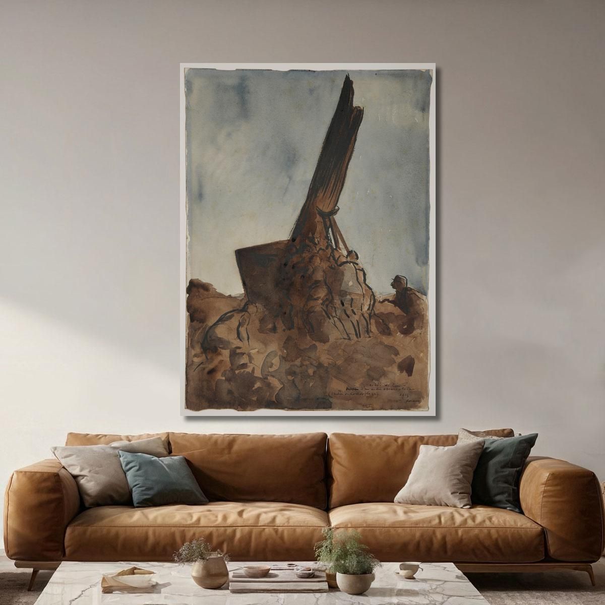 Installazione Di Un Osservatorio Da Parte Dei Camuffatori Jean-Louis Forain jfr43 quadro stampa su tela
