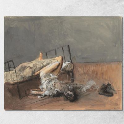 Il Suicidio Jean-Louis Forain jfr57 quadro stampa su tela