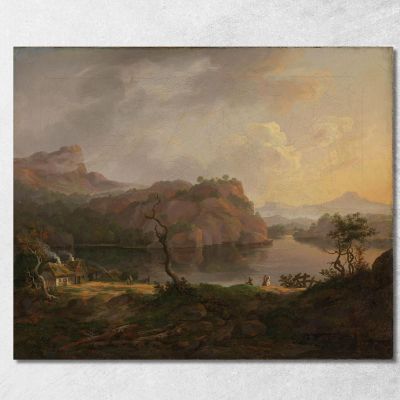 Paesaggio Nordico Con Un Albero Morto Johan Christian Dahl jcd39 quadro stampa su tela
