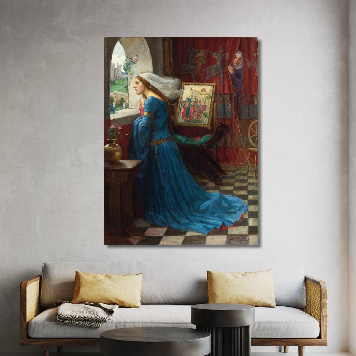 La Bella Rosamunda John William Waterhouse jww12 quadro stampa su tela