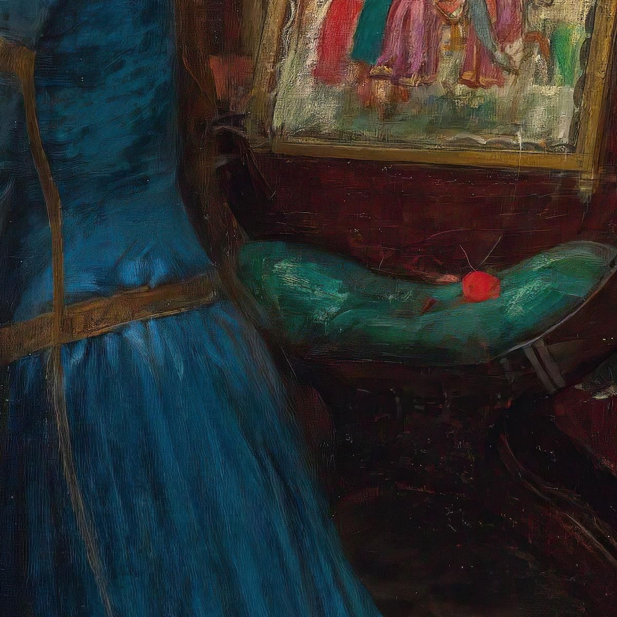 La Bella Rosamunda John William Waterhouse jww12 quadro stampa su tela