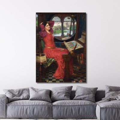 Sono Mezza Stanca Delle Ombre Disse La Signora Di Shalott John William Waterhouse , jww17 quadro stampa su tela