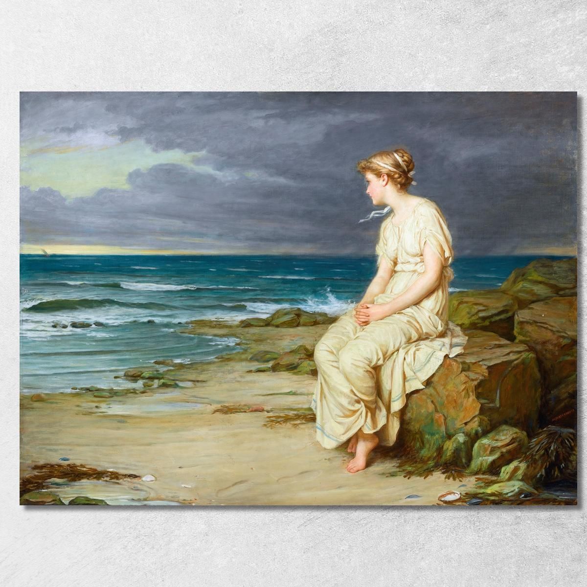 Miranda John William Waterhouse jww25 quadro stampa su tela Miranda John William Waterhouse jww25 quadro stampa su tela