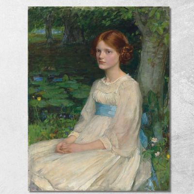 Signorina Betty Pollock John William Waterhouse jww26 quadro stampa su tela