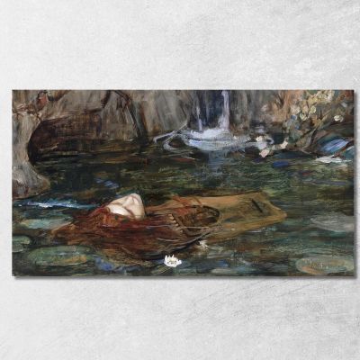 Studio Per Ninfe Che Trovano La Testa Di Orfeo John William Waterhouse jww29 quadro stampa su tela