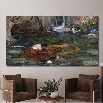 Study For Nymphs Finding The Head Of Orpheus John William Waterhouse , jww29 canvas print