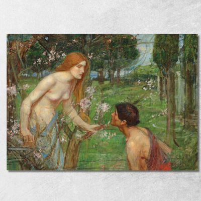 Studio Per 'Fillide E Demofonte' John William Waterhouse jww31 quadro stampa su tela