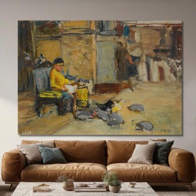 The Favourites Of The Emperor Honorius John William Waterhouse , jww33 canvas print