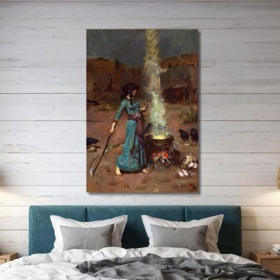 Der Magische Kreis John William Waterhouse , jww34 drucken auf leinwand