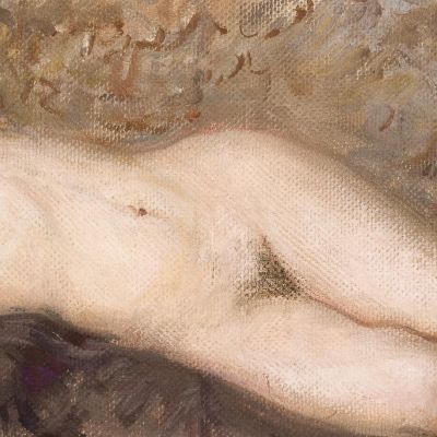 Donna Nuda Distesa Leon Wyczółkowski lwy29 quadro stampa su tela