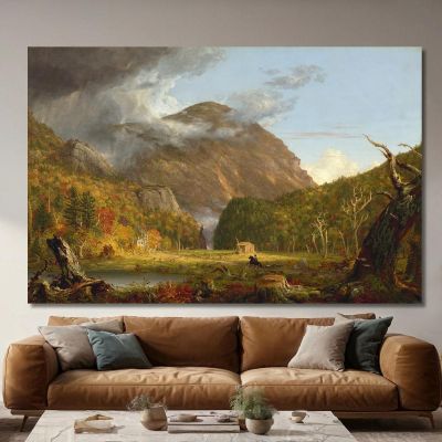 Vue Du Passage De Montagne Appelé Le Défilé Des White Mountains : Crawford Notch Thomas Cole, tcl2 tableau impression sur toile