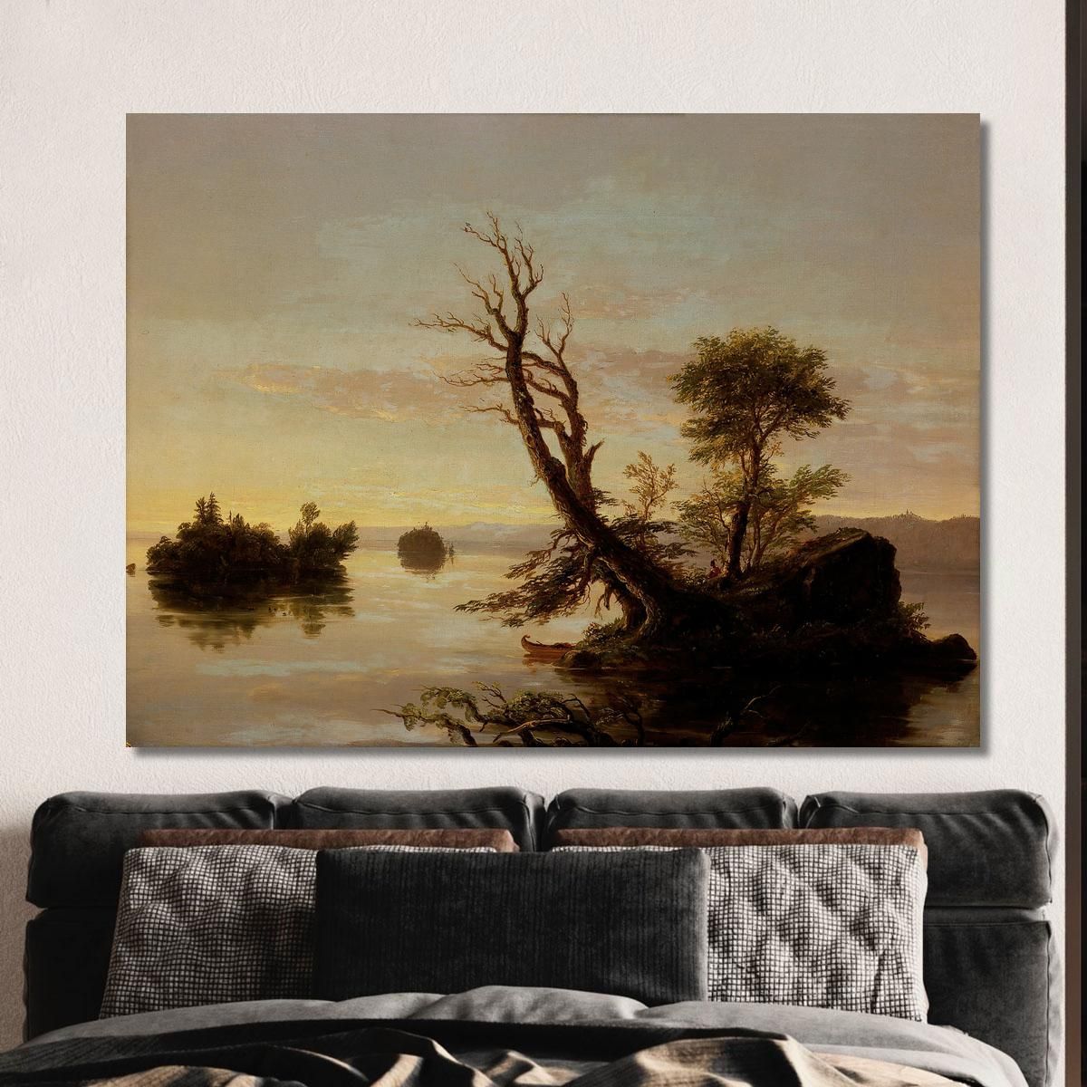 Scena Di Un Lago Americano Thomas Cole tcl5 quadro stampa su tela