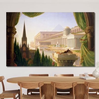 Traum Des Architekten Thomas Cole, tcl6 drucken auf leinwand