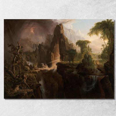 Cacciata Dal Giardino Dell'Eden Thomas Cole tcl13 quadro stampa su tela