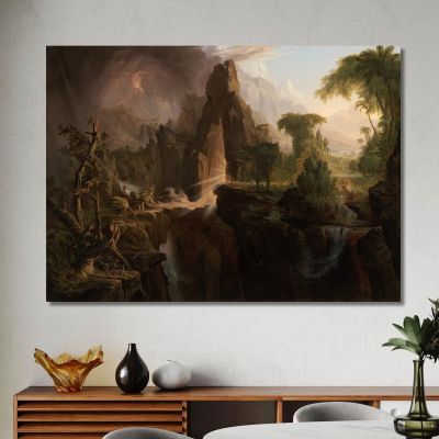 Expulsion From The Garden Of Eden Thomas Cole, tcl13 canvas print