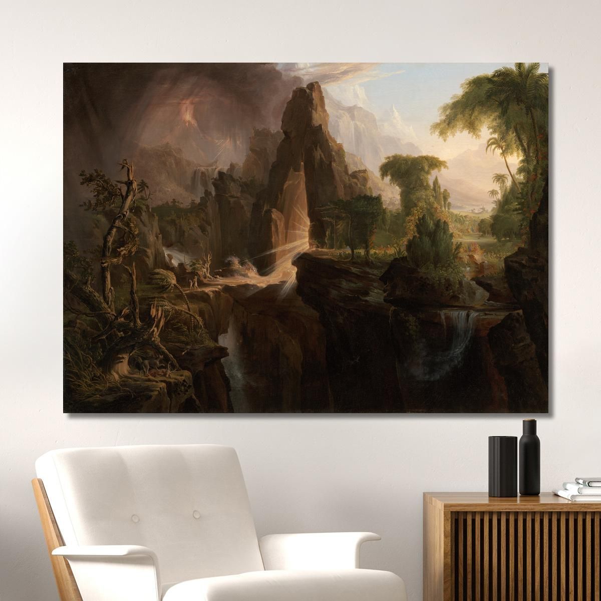 Cacciata Dal Giardino Dell'Eden Thomas Cole tcl13 quadro stampa su tela