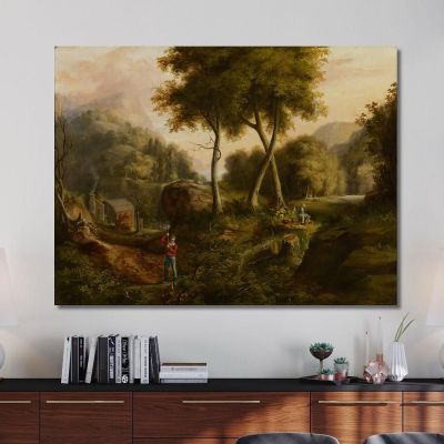 Landschaft 2 Thomas Cole, tcl19 drucken auf leinwand