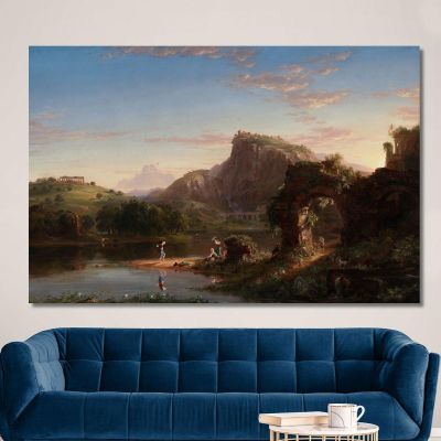 L'Allegro 2 Thomas Cole, tcl23 tableau impression sur toile