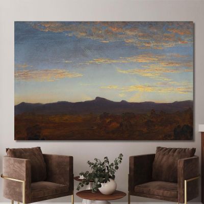 Studie Für 'Catskill Creek' Thomas Cole, tcl29 drucken auf leinwand