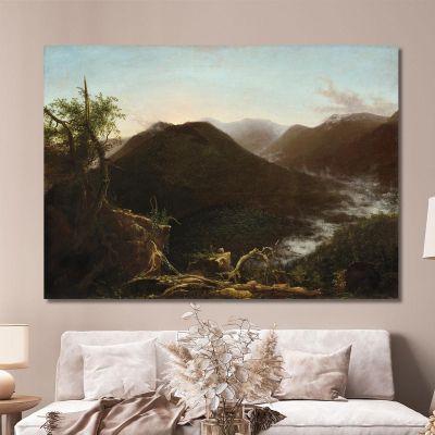 Alba Nei Catskills Thomas Cole, tcl30 quadro stampa su tela