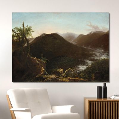 Alba Nei Catskills Thomas Cole tcl30 quadro stampa su tela Alba Nei Catskills Thomas Cole tcl30 quadro stampa su tela