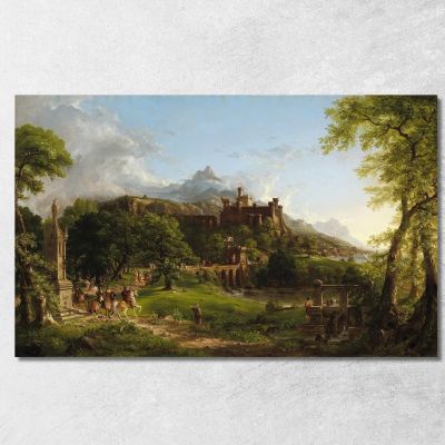 La Partenza Thomas Cole tcl35 quadro stampa su tela