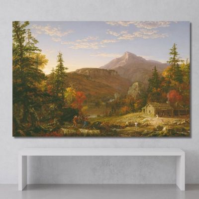 Die Rückkehr Des Jägers Thomas Cole, tcl38 drucken auf leinwand