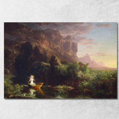 Il Viaggio Della Vita: Infanzia Thomas Cole tcl48 quadro stampa su tela