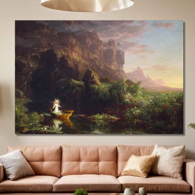 El Viaje De La Vida: Infancia Thomas Cole, tcl48 cuadro en lienzo