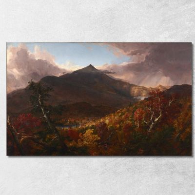 Veduta Del Monte Schroon Contea Di Essex New York Dopo Una Tempesta 2 Thomas Cole tcl55 quadro stampa su tela
