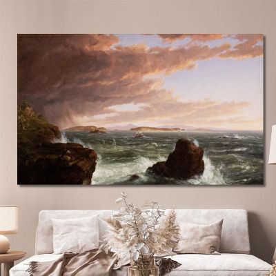 Blick Über Die Frenchman'S Bay Von Mt. Desert Island Nach Einem Sturm Thomas Cole, tcl57 drucken auf leinwand