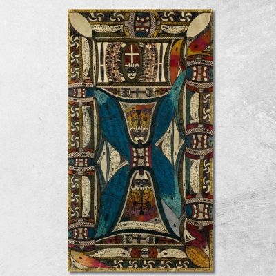 Il Bacher Del Centro Mostra La Pianta Delle Due Mezze Isole Città Giganti Della Cina: Zunga - Est E Zunga - Ovest Adolf Wölfli 