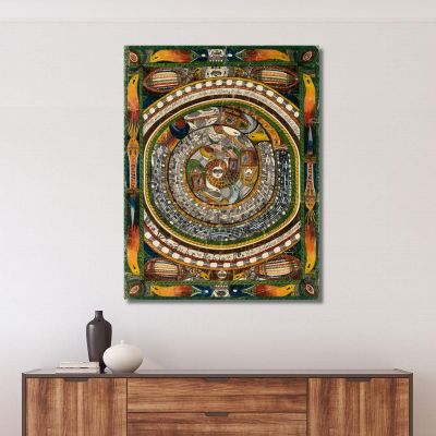 The Wall Clock - Snake. A Zohohrn Hour Long Adolf Wölfli, awl17 canvas print