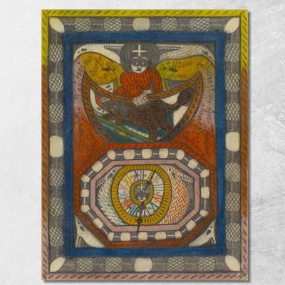 Gran - Gran - Imperatrice E Gran - Gran - Dea Helvetia Nel Porto Di Daali India Adolf Wölfli awl19 quadro stampa su tela