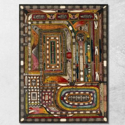 Hasli - Thal Nell’Oberland Bernese Adolf Wölfli awl20 quadro stampa su tela