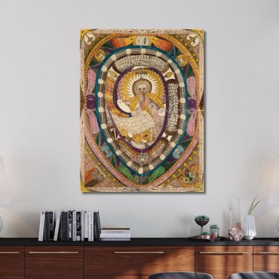 Her Royal Highness Princess Stephanie Of Belgium Europe And Ramonion - Snake Adolf Wölfli, awl22 canvas print
