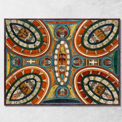 Sala Degli Anelli Di Skt. Adolf Adolf Wölfli awl33 quadro stampa su tela