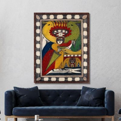 St. Adolf - Throne - Alps - Rosalie Adolf Wölfli, awl38 canvas print