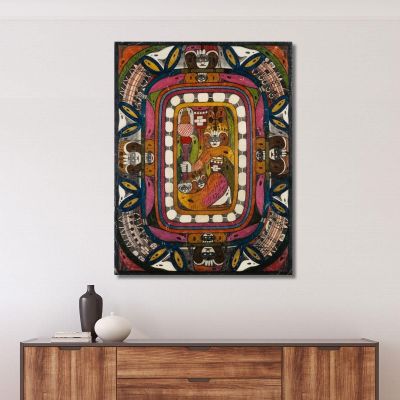 St. Adolfina From Chameleon - Valley In China Asia Adolf Wölfli, awl39 canvas print
