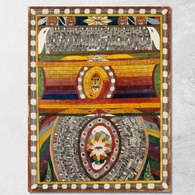 Città Di Berna N. 4 Adolf Wölfli awl42 quadro stampa su tela