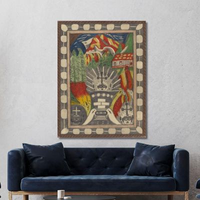 Tiger - Zohrn - Giant - Glacier - High Alps - Stock In Northwest - India Adolf Wölfli, awl44 canvas print