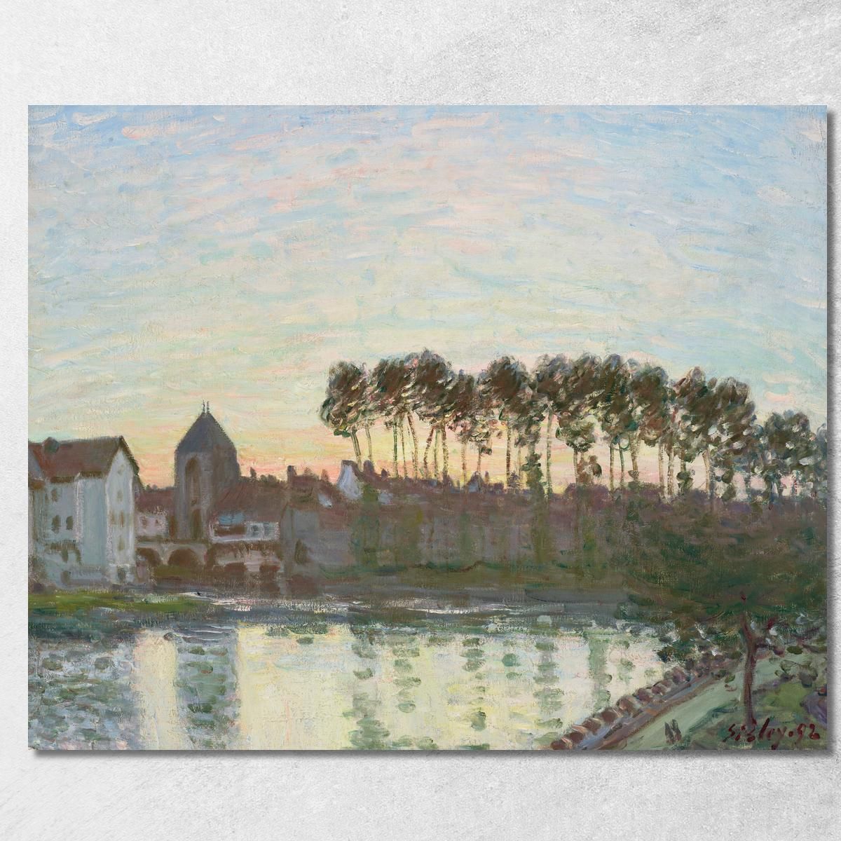 Moret-Sur-Loing At Sunset Alfred Sisley canvas print